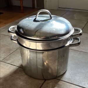 Stainless Steel Pasta Cooking Pot with Lid